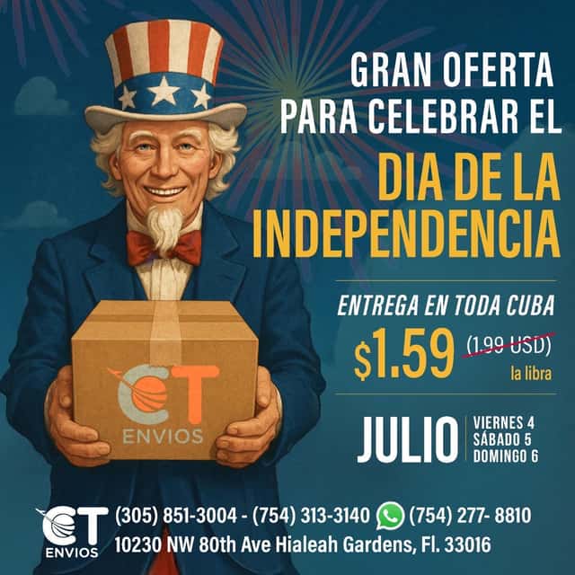 Envios a Cuba Oferta Martes