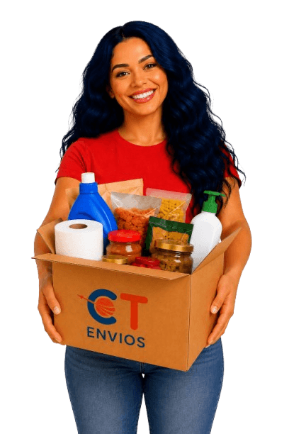 Envíos a Cuba desde Miami: caja CT Envios lista para enviar